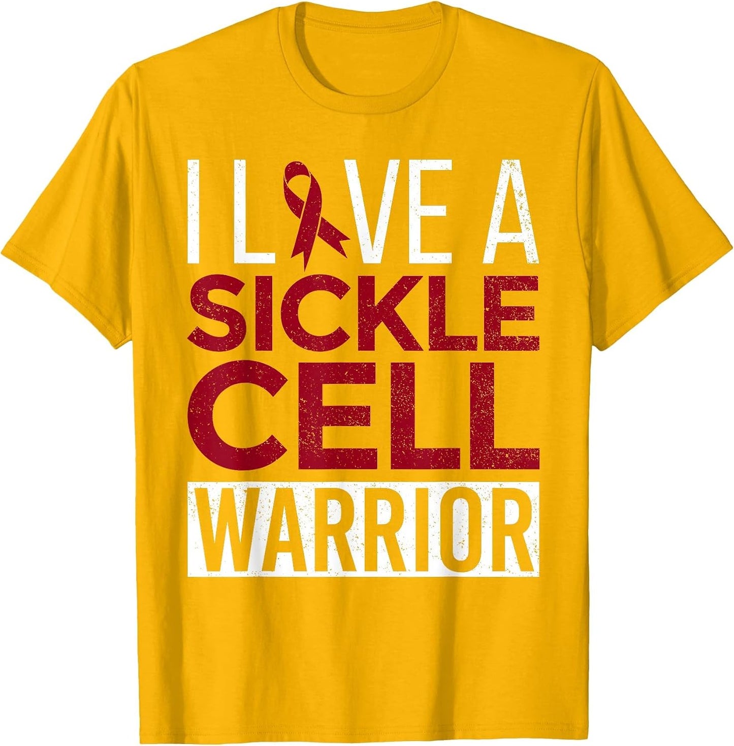 I Love a Sickle Cell Warrior Awareness Month Ribbon