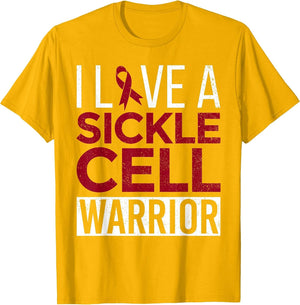 I Love a Sickle Cell Warrior Awareness Month Ribbon