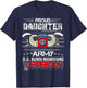 Proud Daughter Army US 82nd Airborne Veteran Flag Patriotic