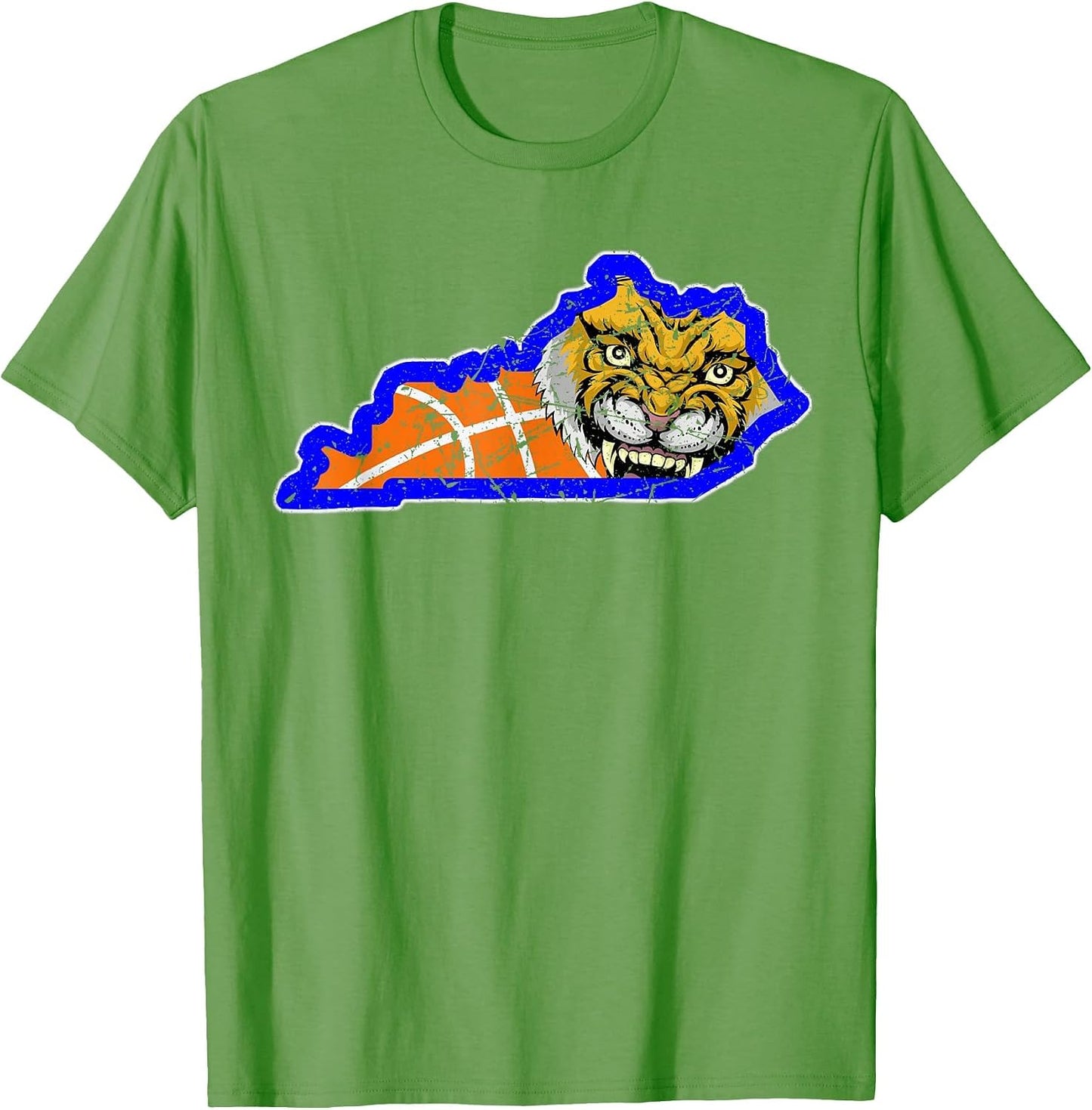 Vintage Worn State of Kentucky Basketball State Shape