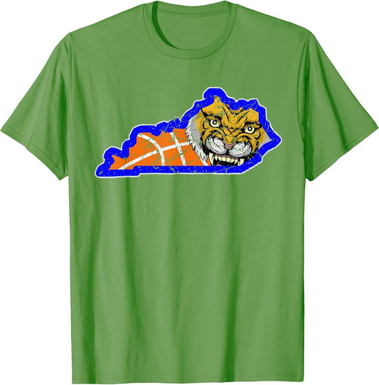 Vintage Worn State of Kentucky Basketball State Shape