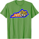 Vintage Worn State of Kentucky Basketball State Shape