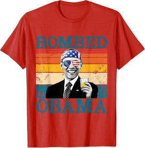 Bombed Obama Retro Drinking President Barack Obama