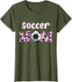 Soccer Mom Mama Soccer Lover Pink Leopard Cheetah Print Cute