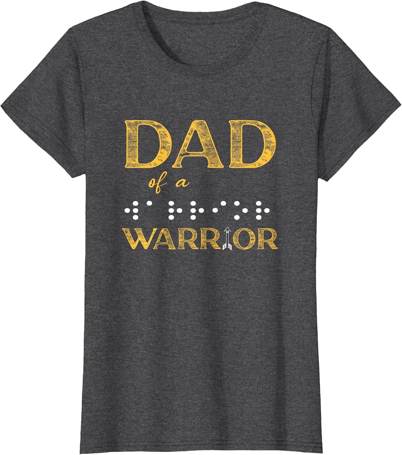 Fathers Day Dad of A Blind Child Dad of A Warrior Braille