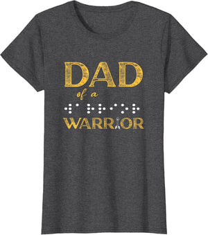 Fathers Day Dad of A Blind Child Dad of A Warrior Braille