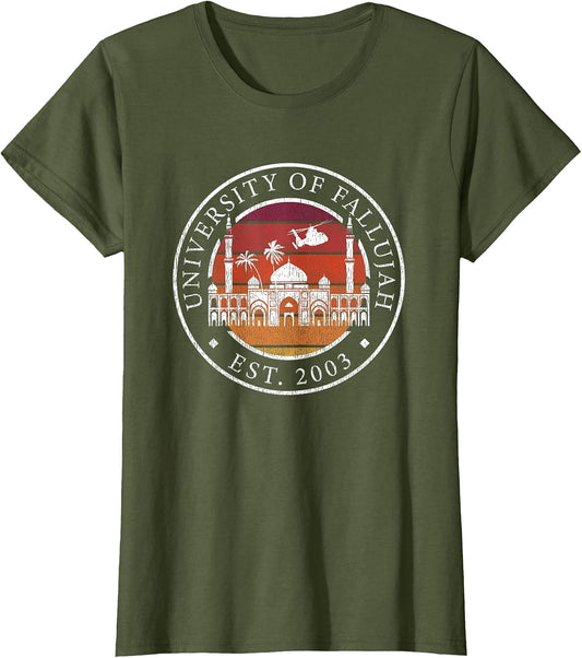 Funny University of Fallujah Military & Veteran Shirt