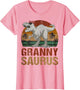Grannysaurus T Rex Dinosaur Granny Saurus Retro Mother's Day
