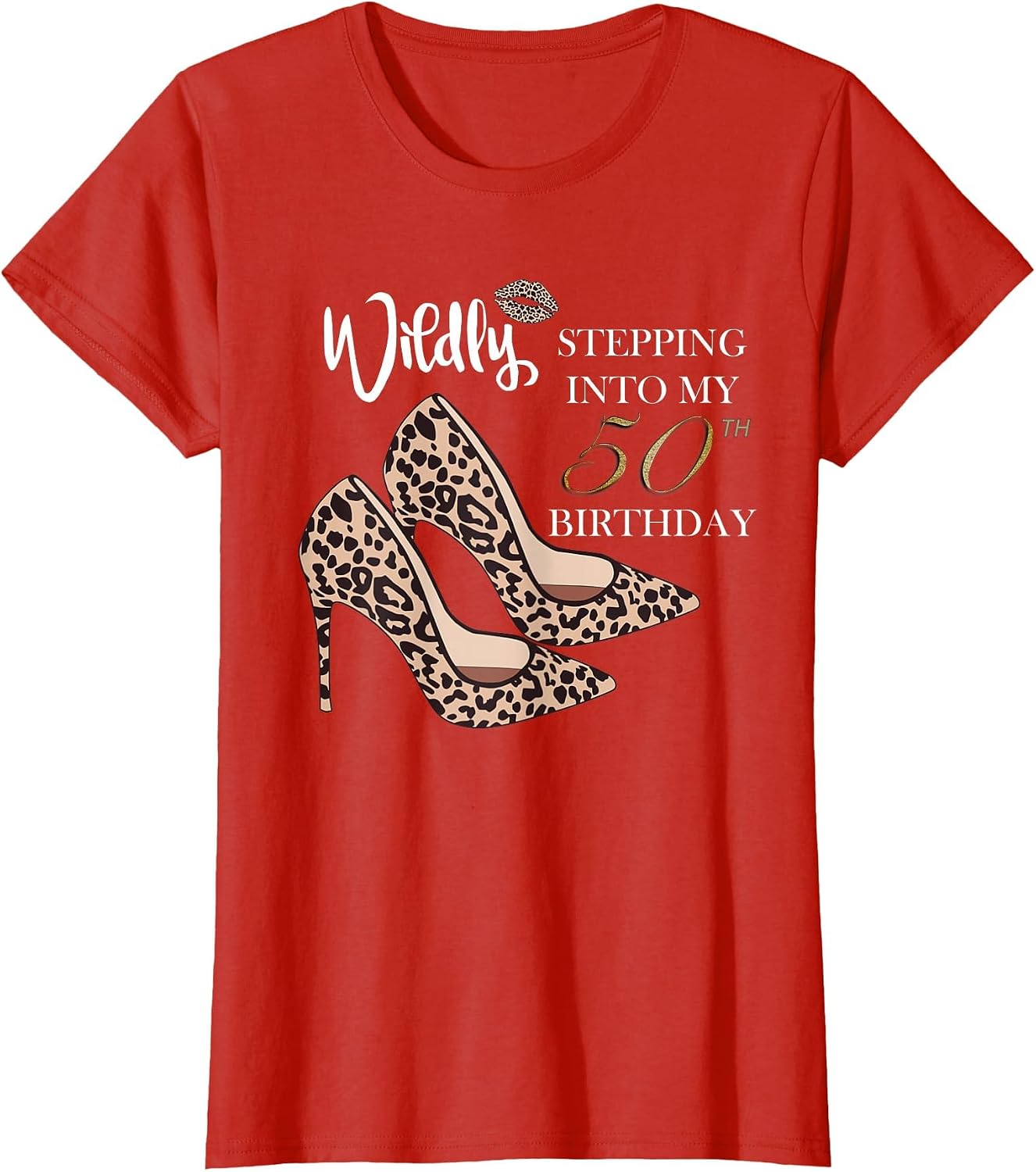 Stepping Into My 50th Birthday Leopard Print Cheetah Heels