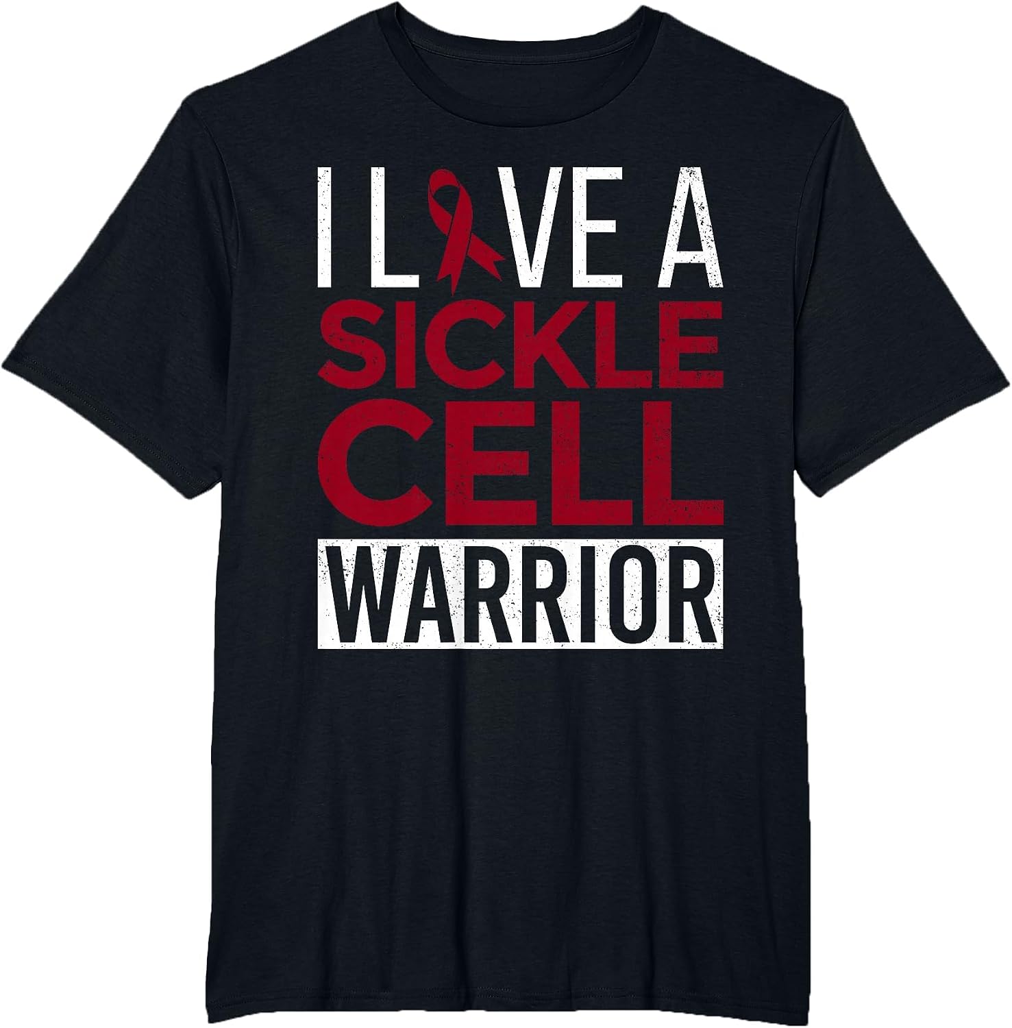 I Love a Sickle Cell Warrior Awareness Month Ribbon