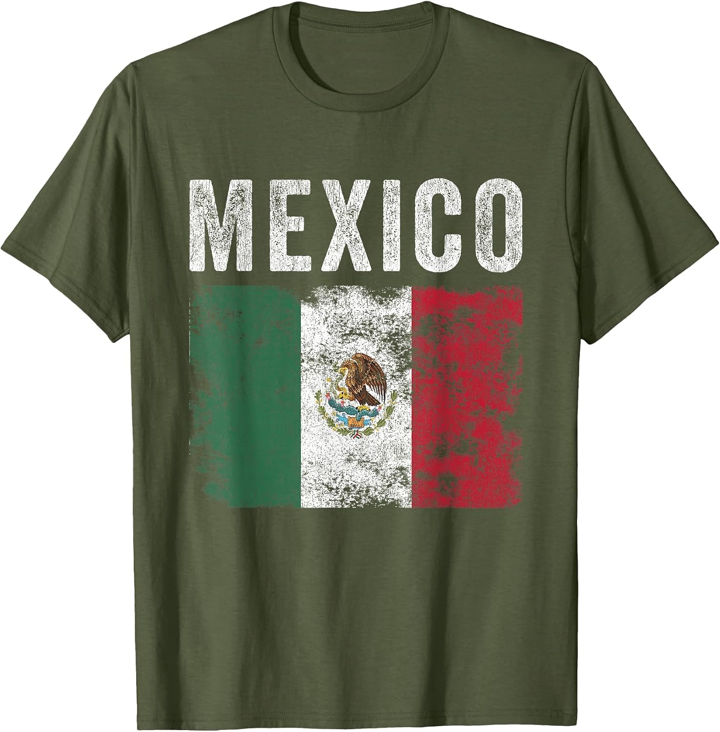 Mexico Flag Distressed - Men Women Kids - Mexican Flag