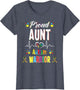 Proud Aunt Autism Warrior Awareness Ribbon Autistic
