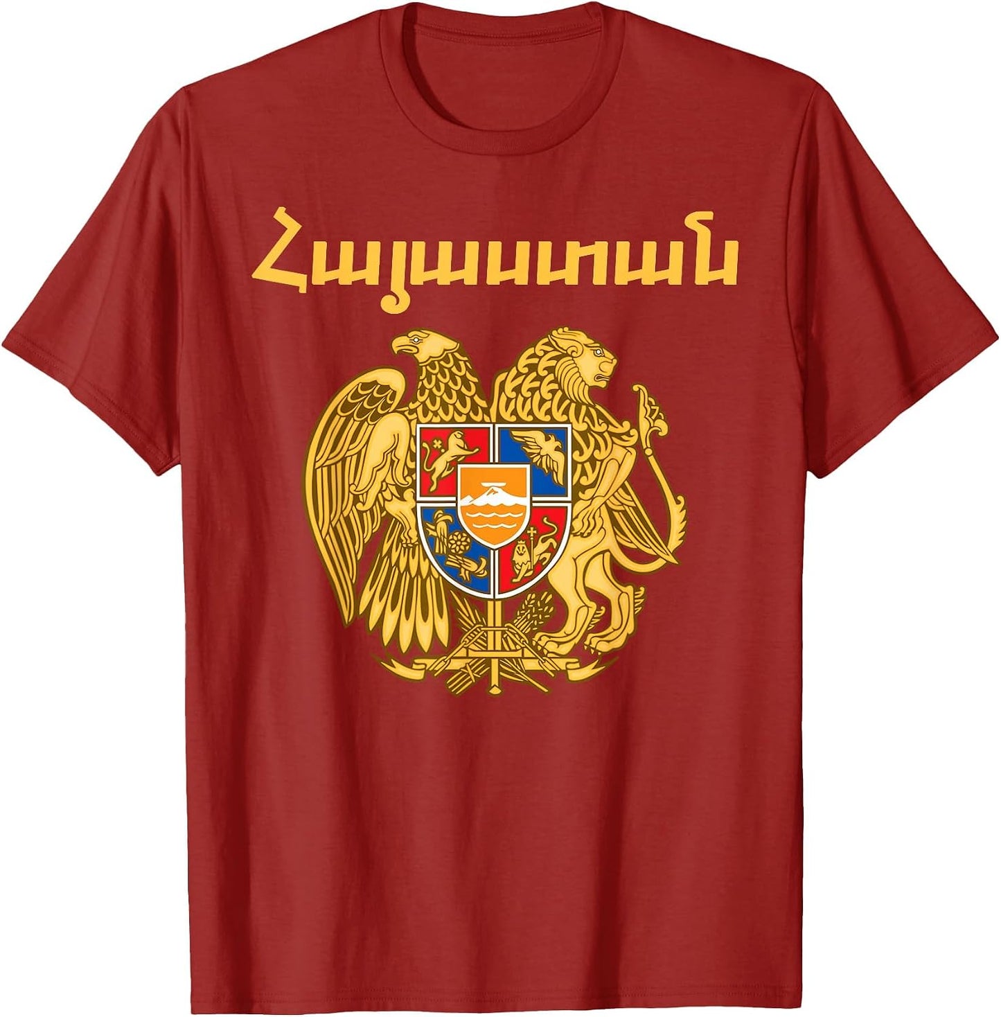 Hayastan Armenia Coat of Arms Shirt Armenian Emblem Souvenir