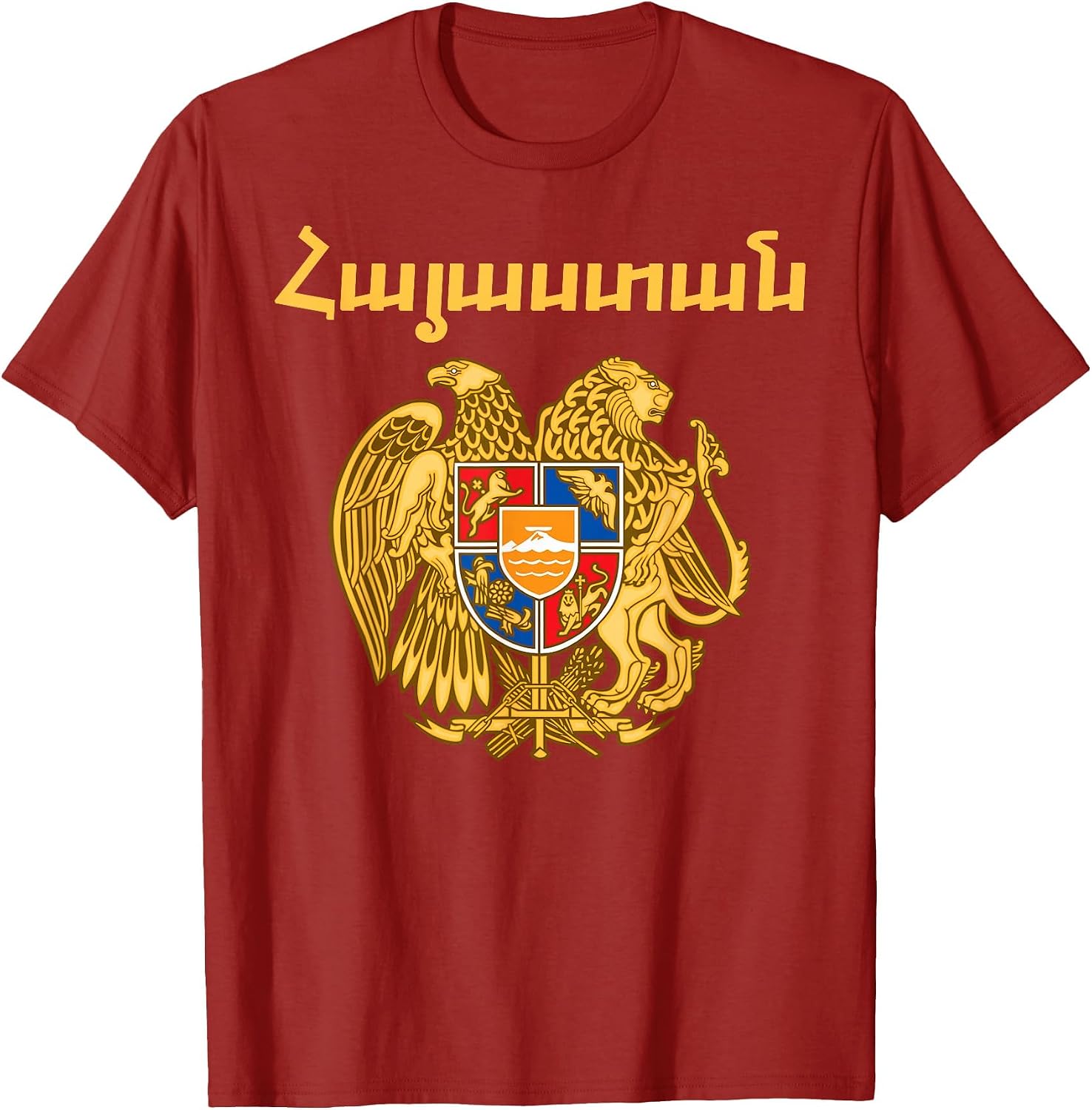 Hayastan Armenia Coat of Arms Shirt Armenian Emblem Souvenir