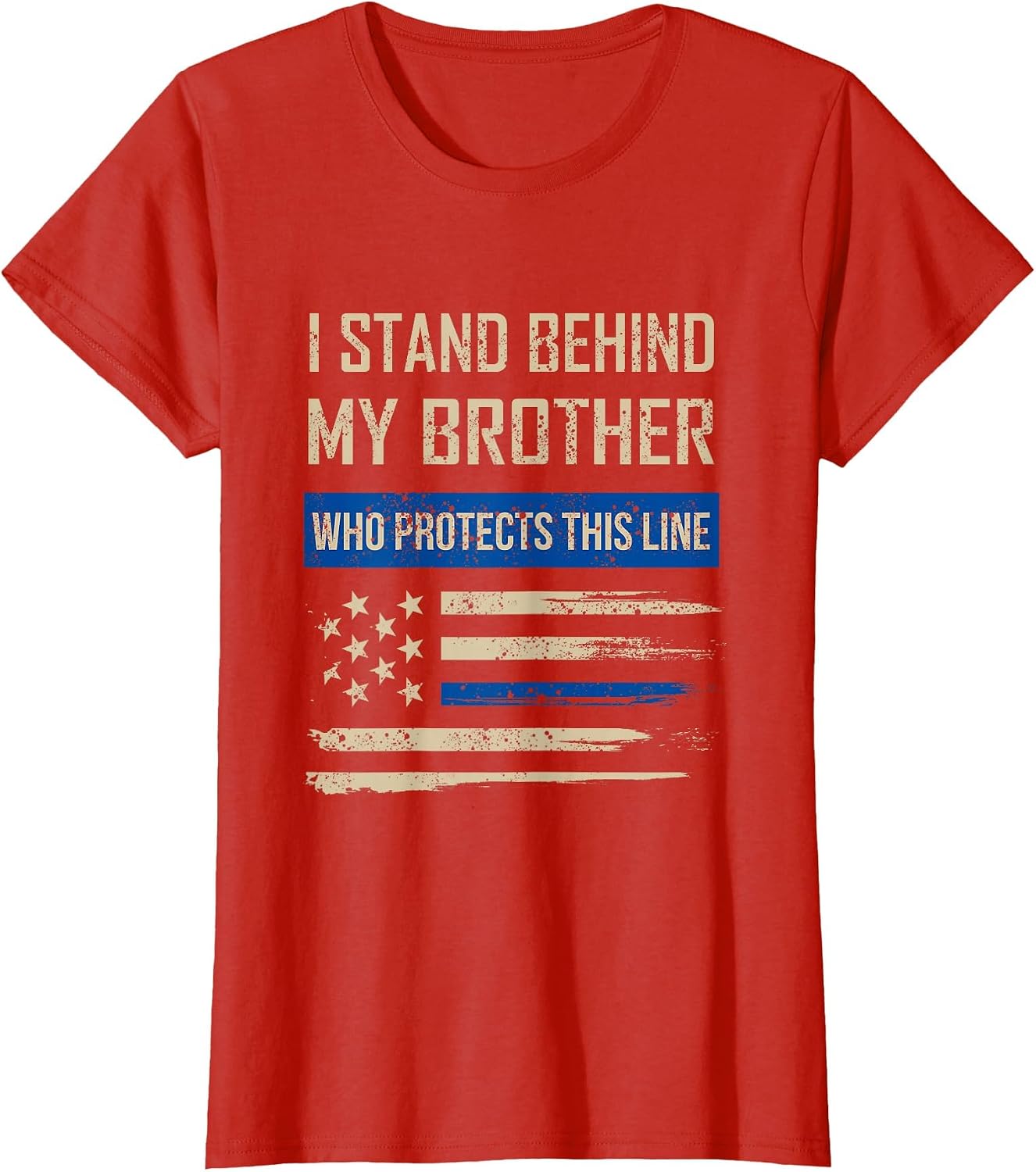 Law Enforcement Police Brother Family Blue Thin Line Flag
