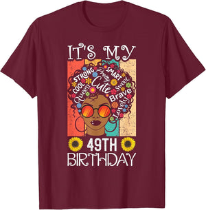 It's My 49th Birthday African American Black Woman 49 Years
