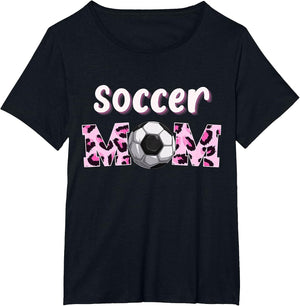 Soccer Mom Mama Soccer Lover Pink Leopard Cheetah Print Cute