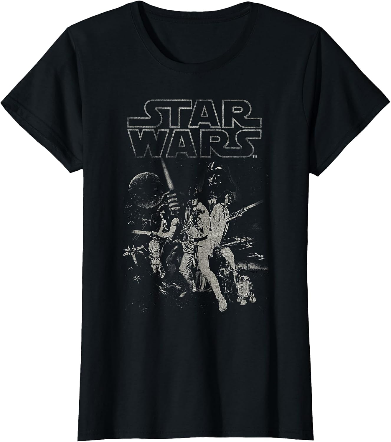Star Wars Vintage Style Group Shot Logo