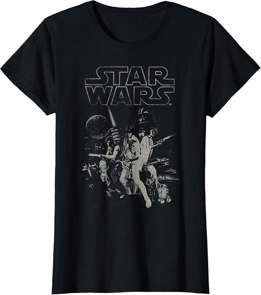 Star Wars Vintage Style Group Shot Logo