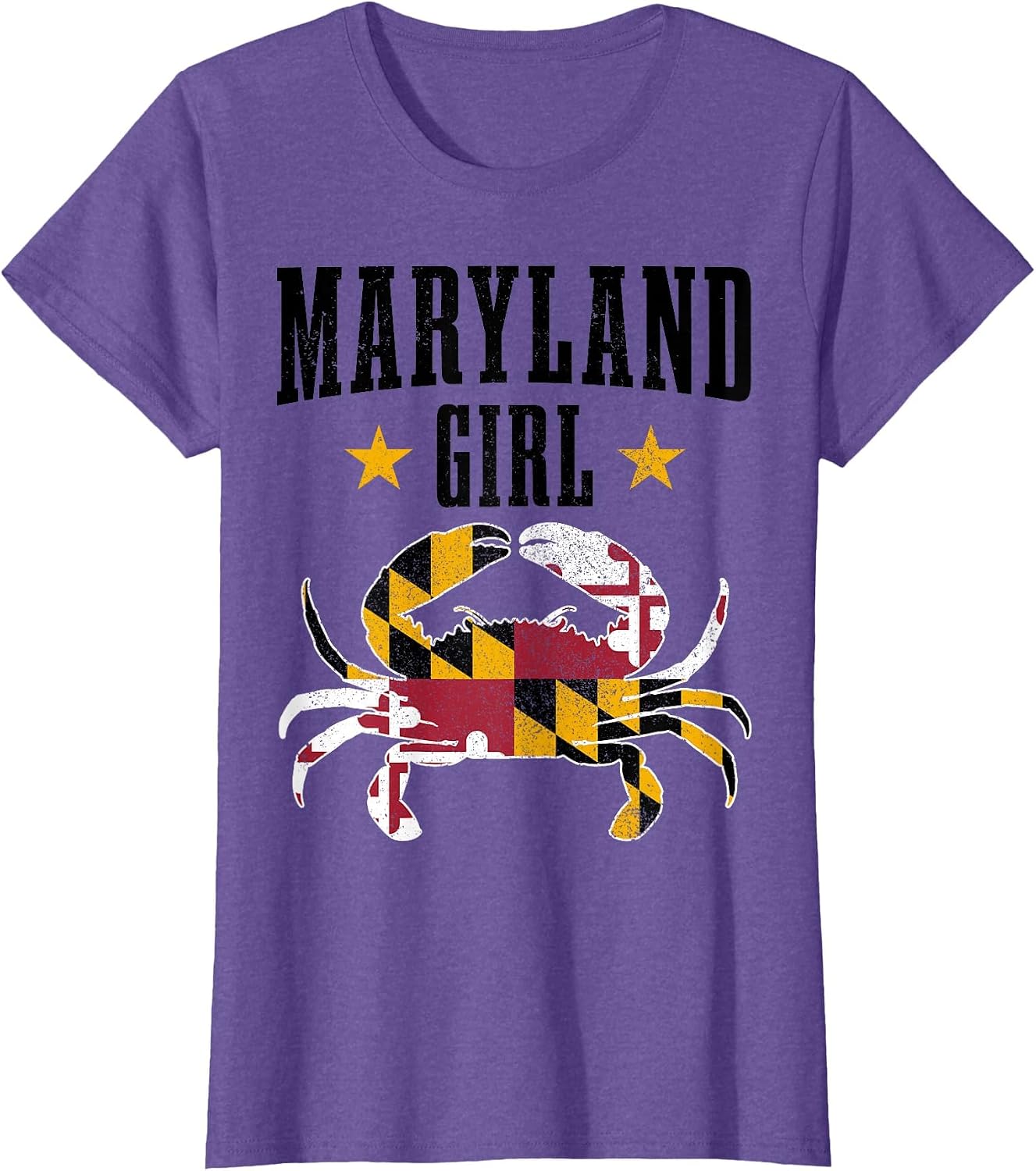Maryland Girl Blue Crab Vintage Maryland Flag Pride