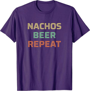 Nachos Beer Repeat - Vintage Style
