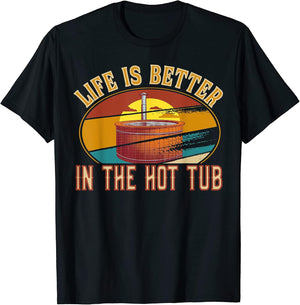 Life is better in the Hot Tub - Wood burning Hot Tub