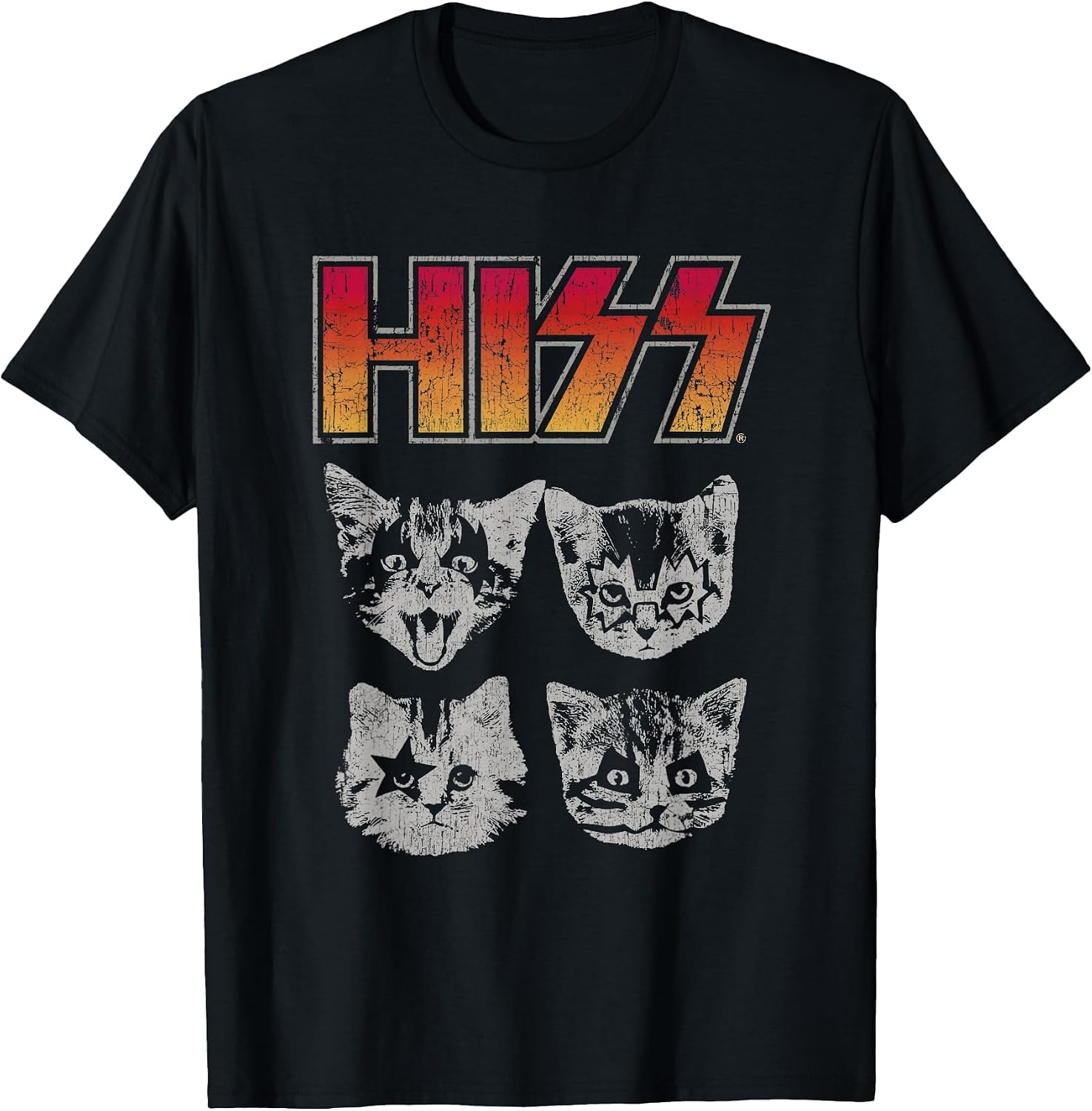 HISS Cat Funny Cats Kittens Rock Music Cat Lover Hiss
