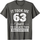 It Took Me 63 Years Masterpiece 63rd Birthday 63 Years Old