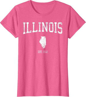 Illinois Vintage Sports Design IL