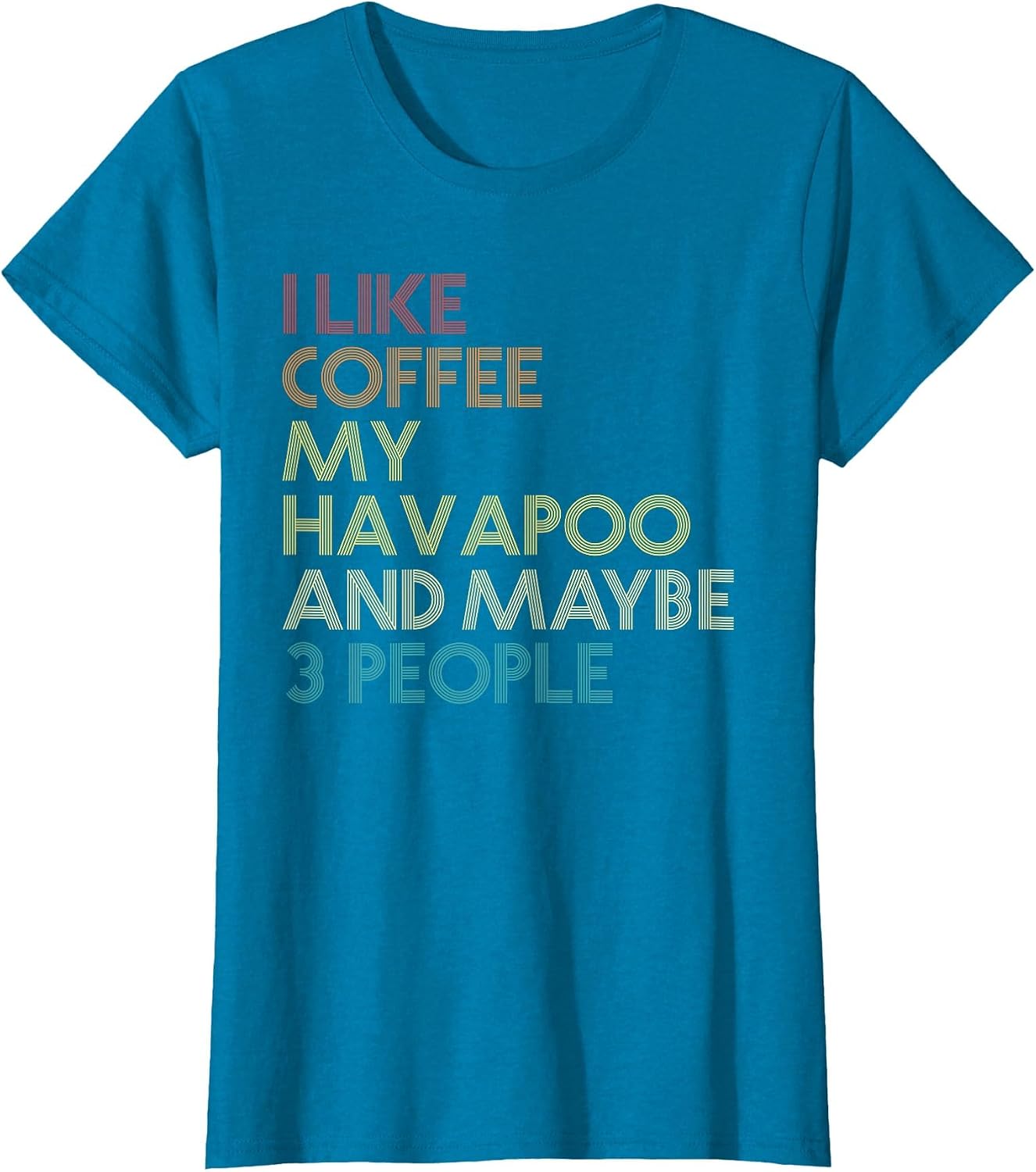 Havapoo Dog Owner Coffee Lover Funny Quote Vintage Retro