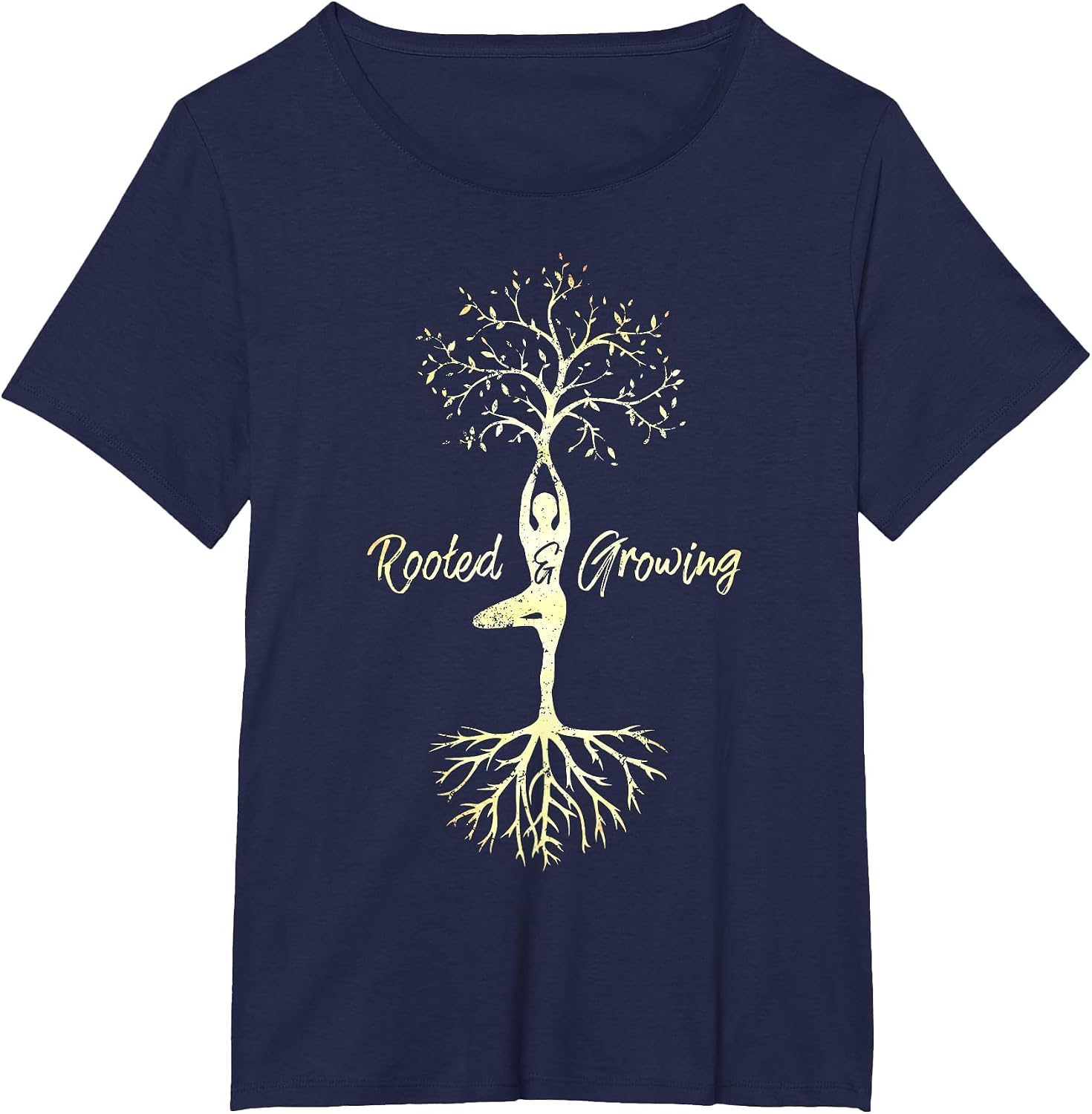 Yoga Tree of Life with Sayings Vriksasana Hatha Pose