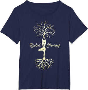 Yoga Tree of Life with Sayings Vriksasana Hatha Pose
