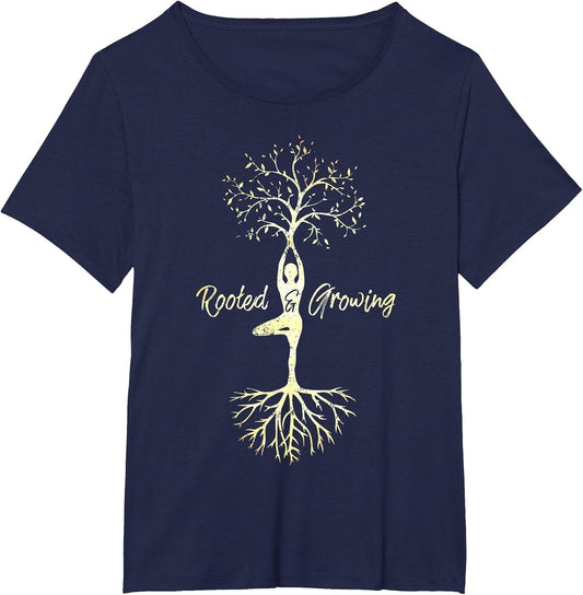 Yoga Tree of Life with Sayings Vriksasana Hatha Pose