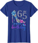 Women It's My 65th Purple Shoe Crown Happy 65th Birthday