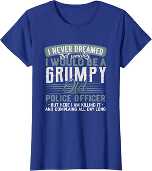 Police Officer Grumpy and Old