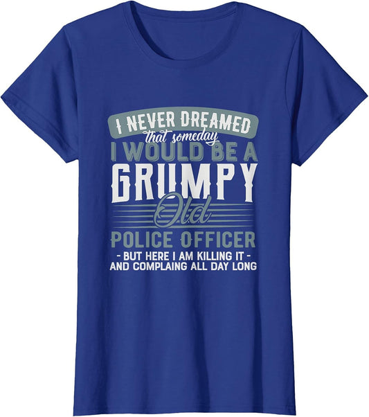 Police Officer Grumpy and Old