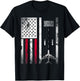 Vintage Airplane USA Flag Aviation Gift Pilot Veteran