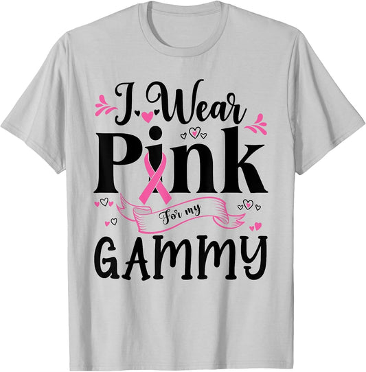 October Breast Cancer Support I Wear Pink for My Gammy