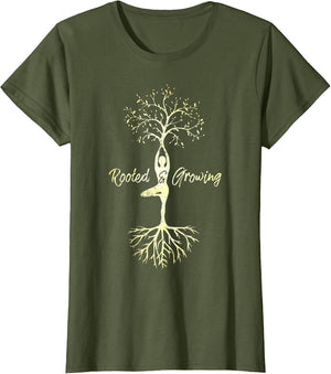 Yoga Tree of Life with Sayings Vriksasana Hatha Pose