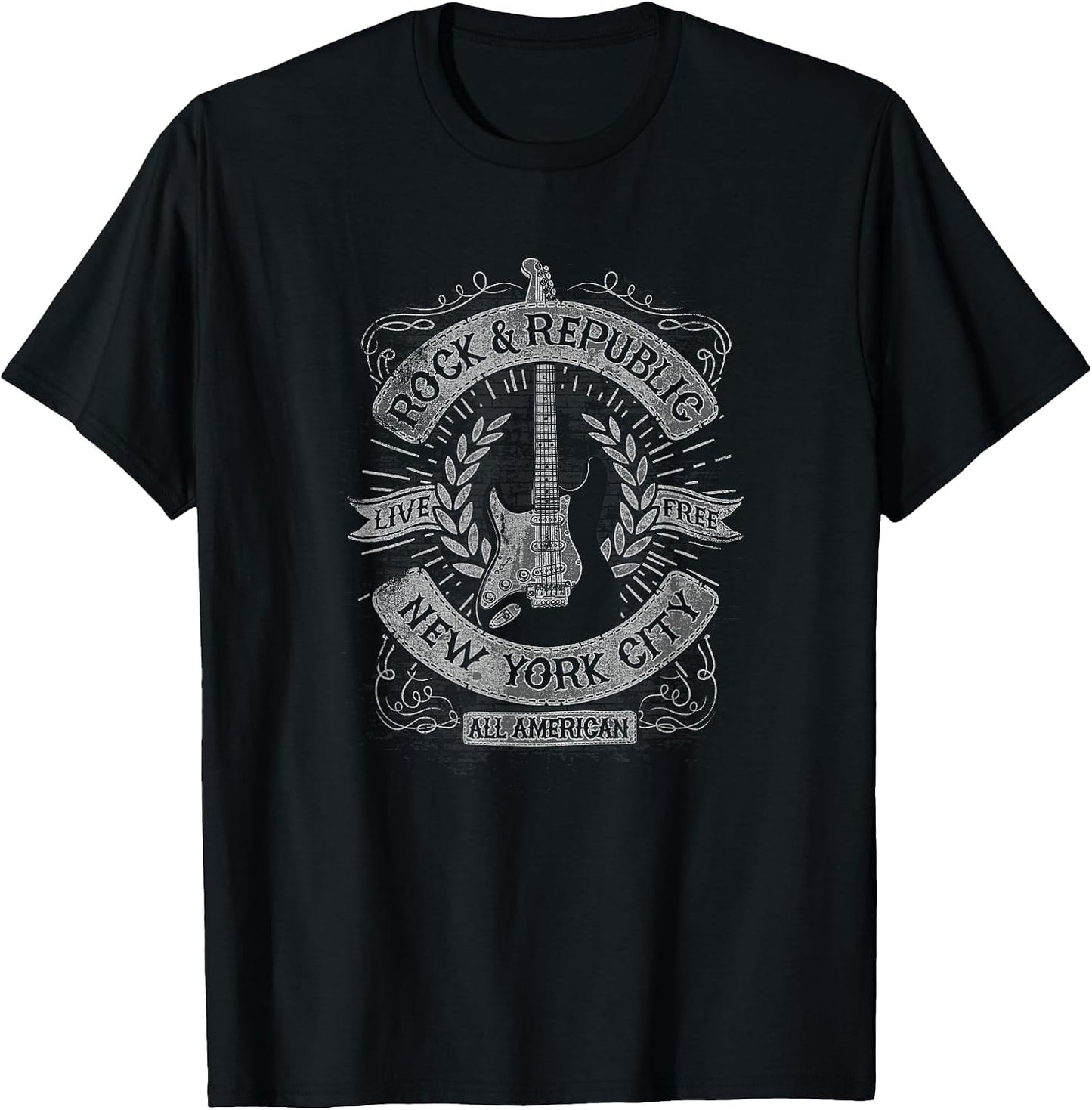 Trendy Rock and Republic NY Guitar Poster