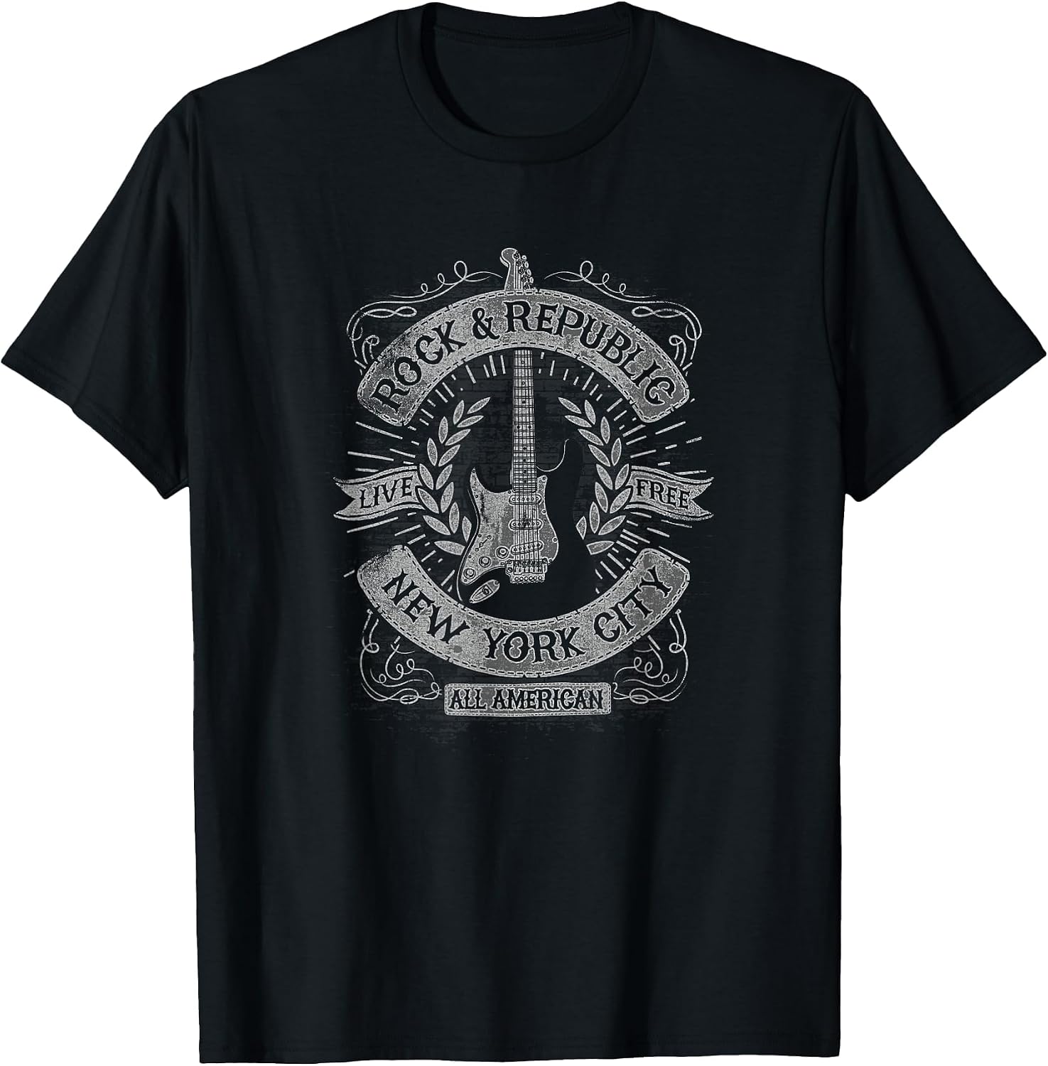 Trendy Rock and Republic NY Guitar Poster