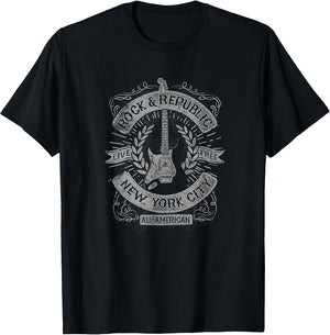 Trendy Rock and Republic NY Guitar Poster