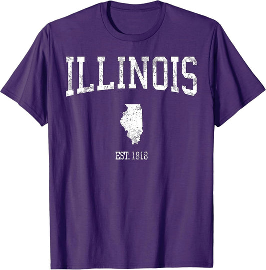 Illinois Vintage Sports Design IL