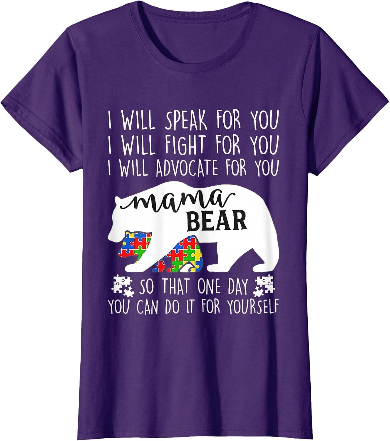 Autism Mama Bear I Will Speak Fight Advocate for You