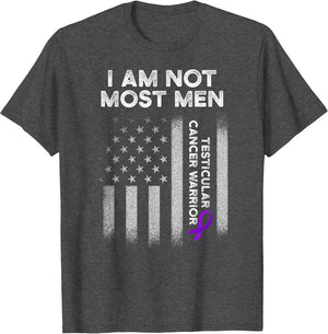 Testicular Cancer Survivor Most Men Purple Ribbon Warrior