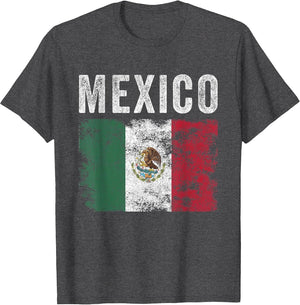 Mexico Flag Distressed - Men Women Kids - Mexican Flag