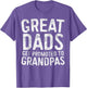Great Dads Get Promoted to Grandpas Shirt Men Fathers Day