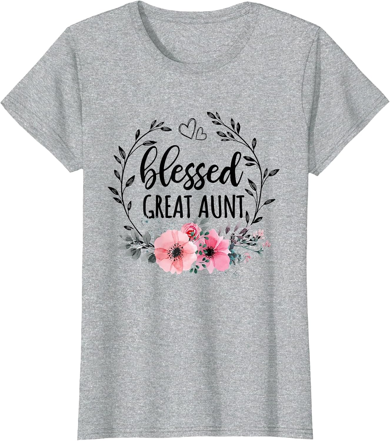 Blessed Great Aunt Shirt Floral Decor Mothers Day