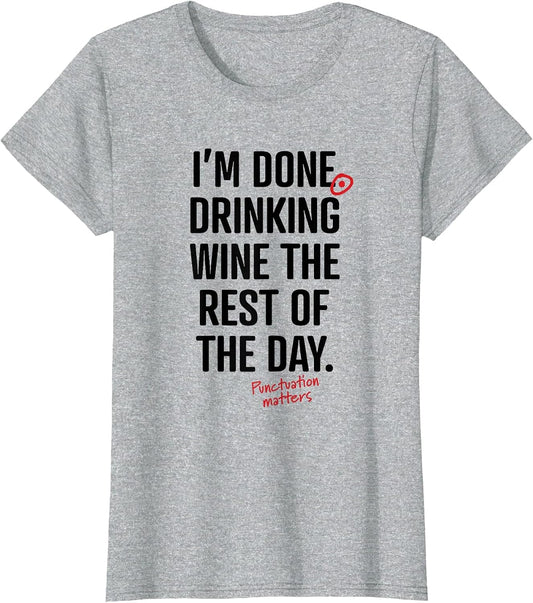 Funny Wine Drinkers Punctuation Matters