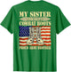 My Sister Wears Combat Boots Military Proud Army Brother